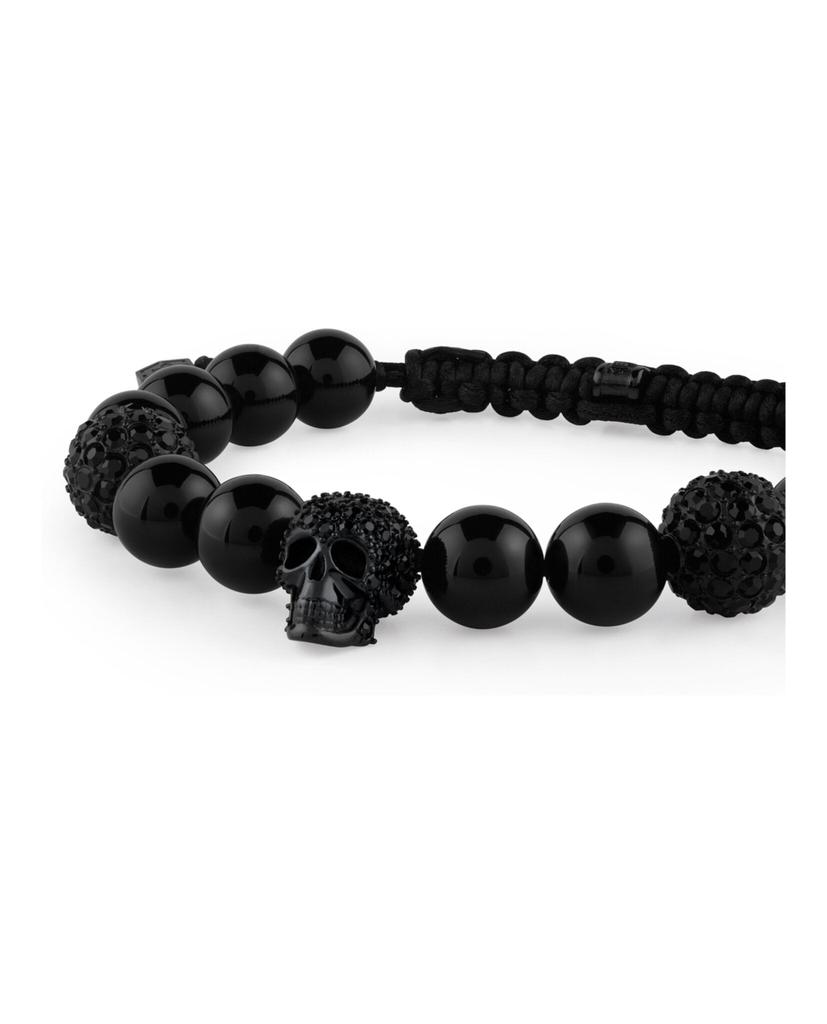 Philipp Plein Plein Elite Crystal Onyx Beads Bracelet