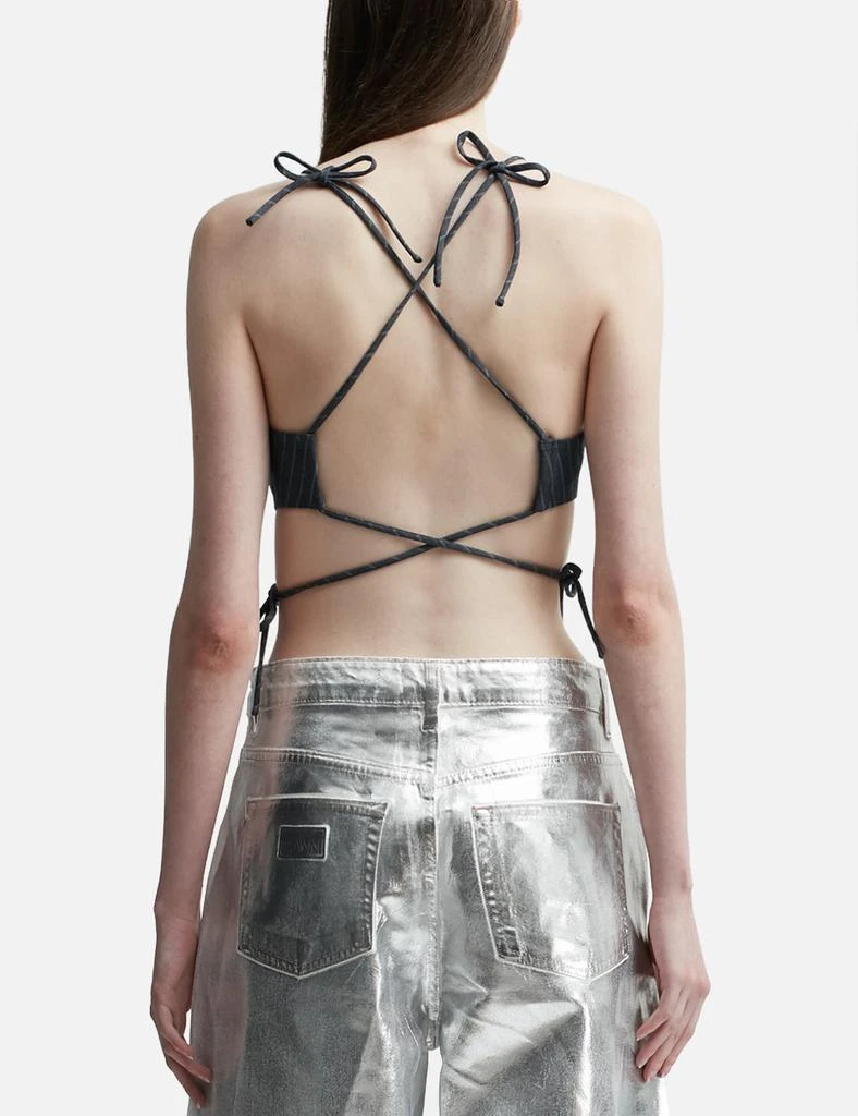 Ganni Stretch Stripe String Top 3