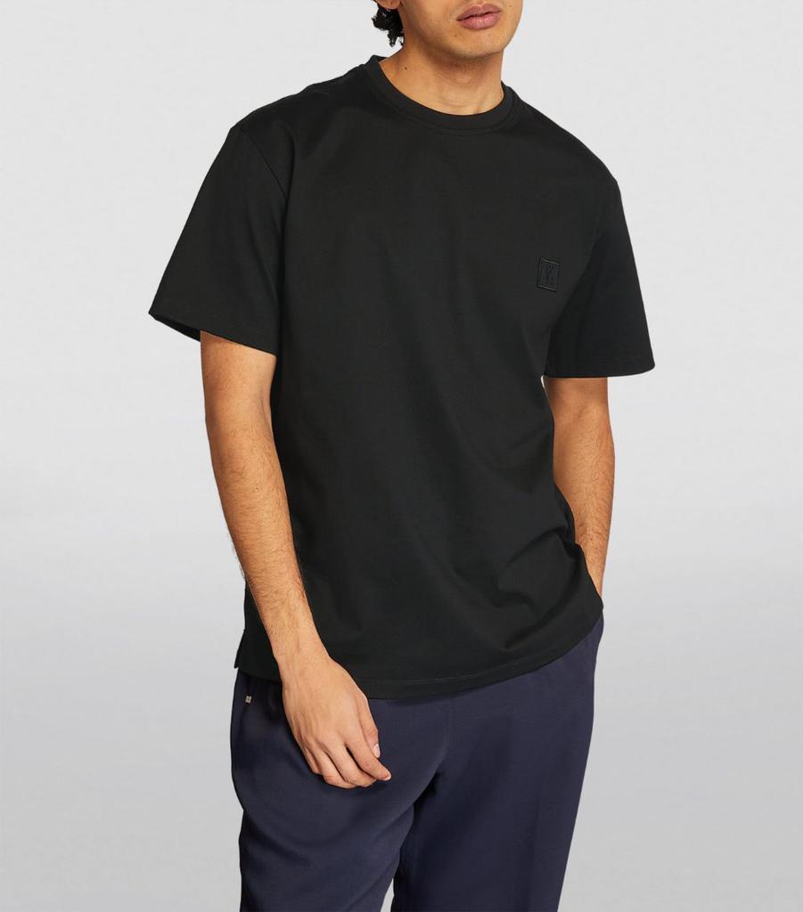【関税込み】WOOYOUNGMI ブラック グラデーションロゴ Tシャツ Wooyoungmi Embossed Gradient Logo T-Shirt - T-Shirts