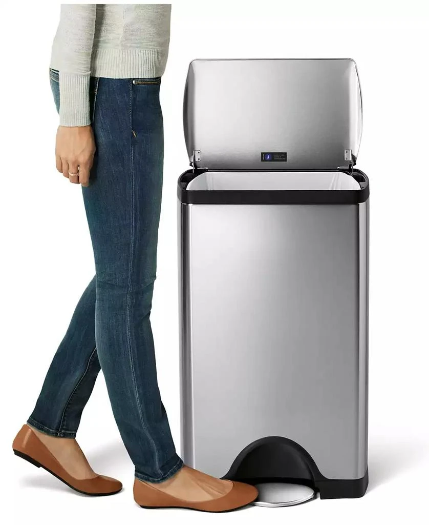 simplehuman 38-Liter Deluxe Rectangular Step Trash Can 4