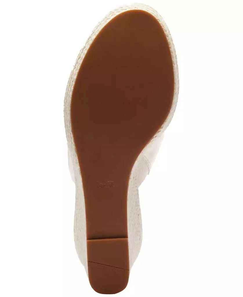 Coach Gloria C Slide-On Espadrille Platform Wedge Sandals 5