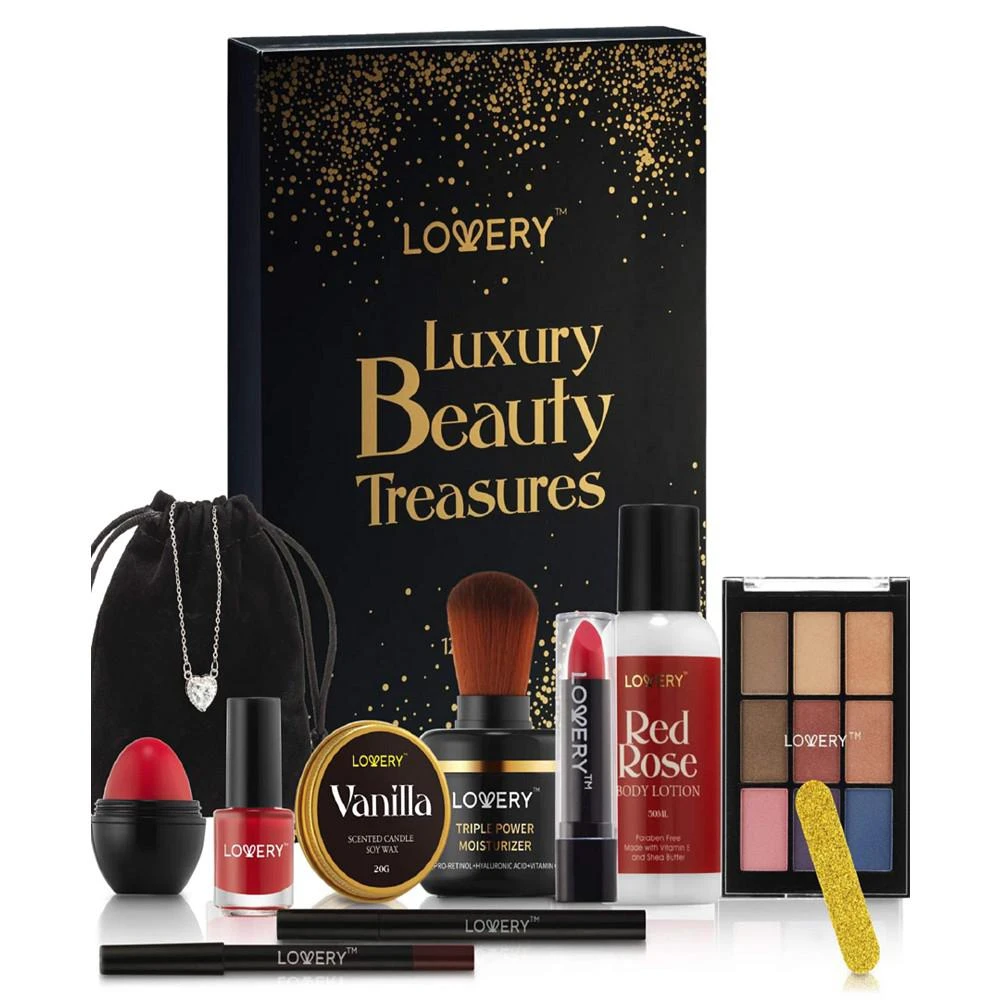 Lovery 13-Pc. Luxury Beauty Treasures Body Care & Makeup Gift Set