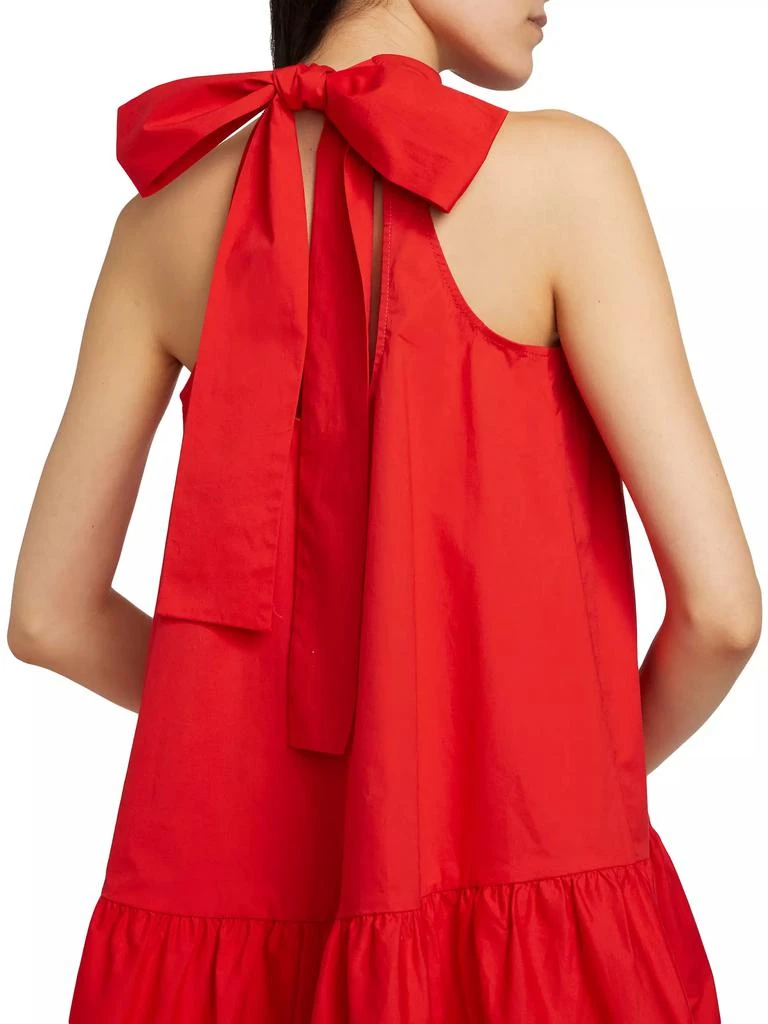 Staud Marlowe Bow Back Minidress 6