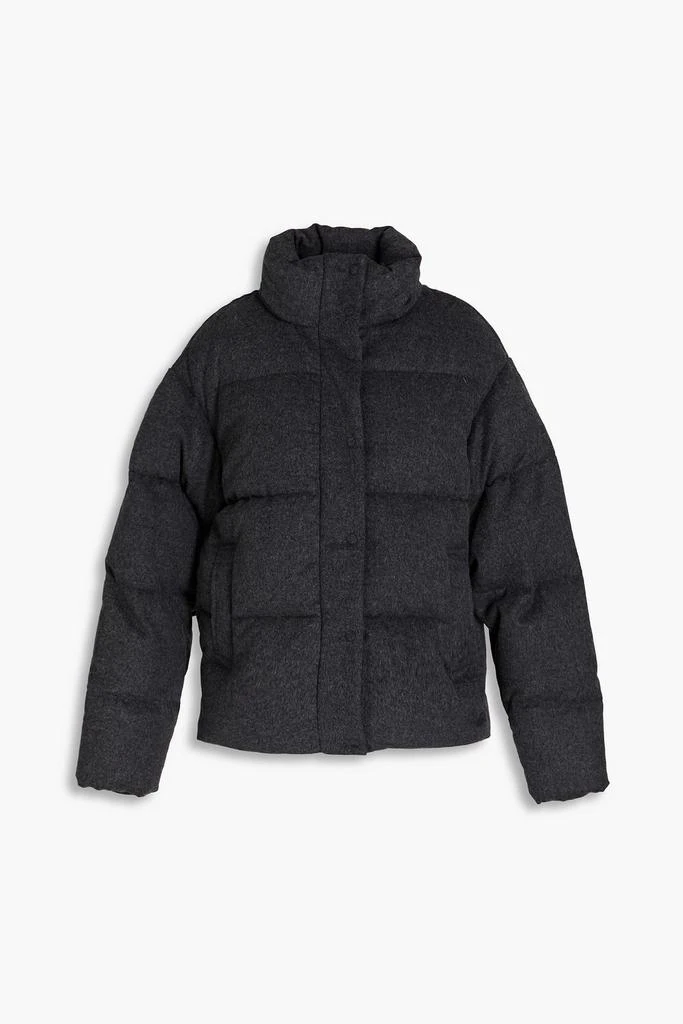 JOSEPH Quilted wool-blend flannel down jacket 1