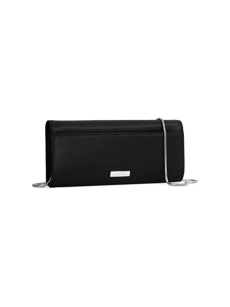 Alexis Bittar Crystal Curve Satin Clutch 5