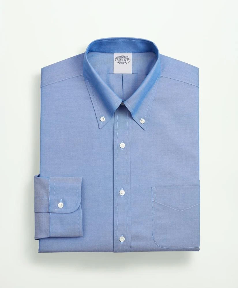 Brooks Brothers Stretch Supima® Cotton Non-Iron Pinpoint Oxford Button-Down Collar Dress Shirt 4