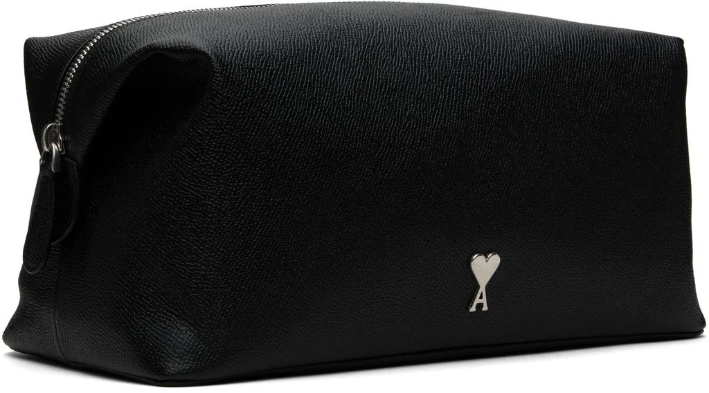 AMI Black Leather Paris Paris Toiletry Pouch 2