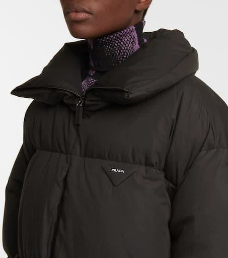 Prada Funnel-neck down and cotton coat 4