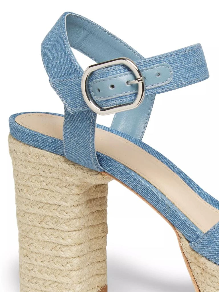 22élevé Denim Platform Espadrille Sandals 5