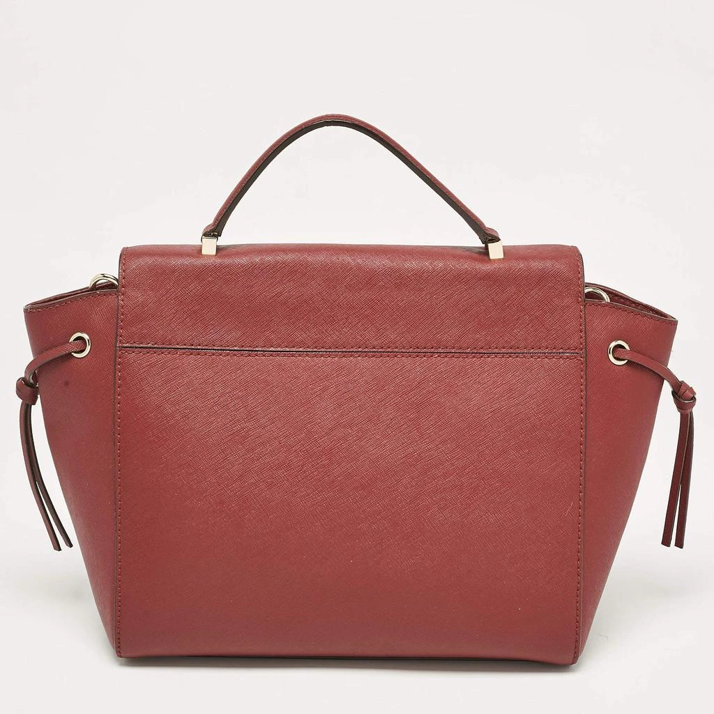 Kate Spade Kate Spade Maroon Leather Way Lilah Top Handle Bag 4