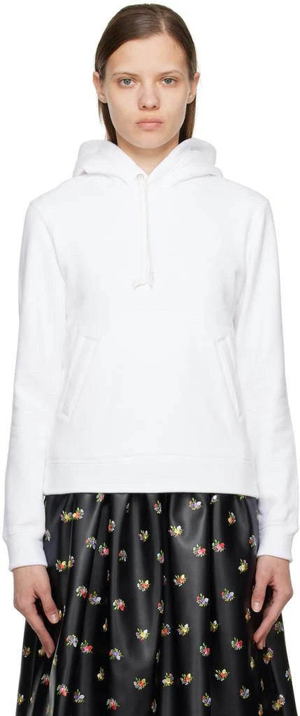 Comme des Garcons White Printed Hoodie 1