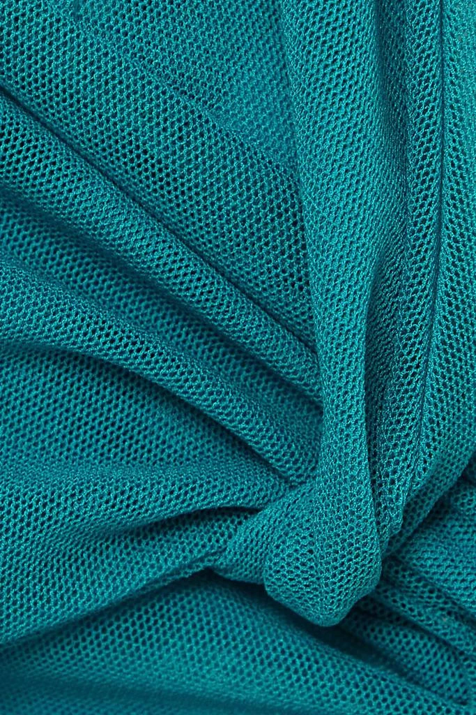 SUPRIYA LELE Cutout ruched mesh halterneck bodysuit 4