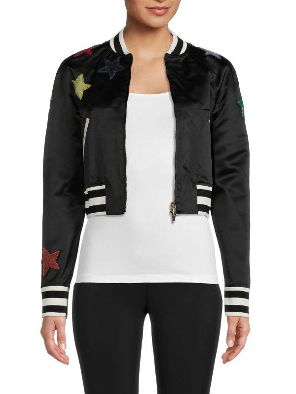 Valentino Star Embroidered Bomber Jacket 1