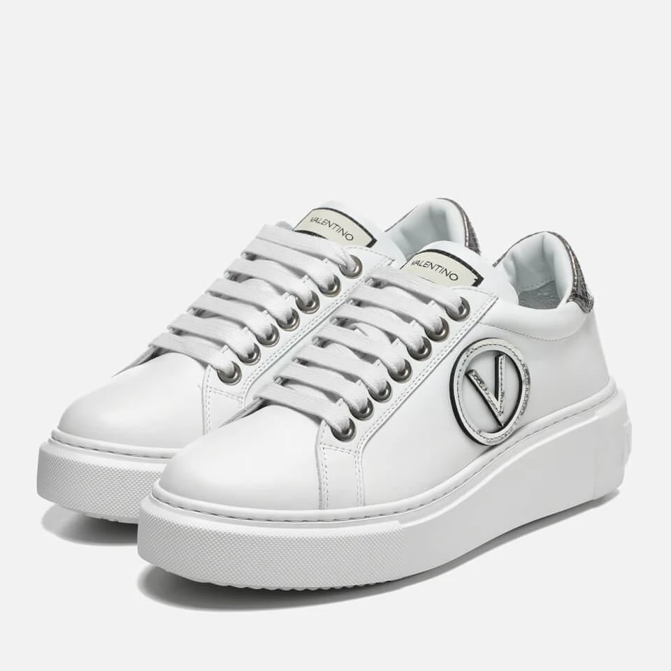 Valentino VALENTINO WOMEN'S BARAGA S LEATHER FLATFORM TRAINERS 2