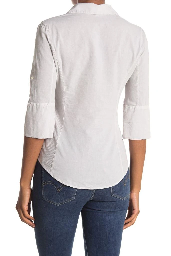James Perse Three-Quarter Sleeve Button-Up Shirt 2