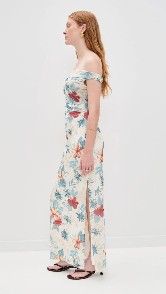 Wayf Marina Ruched Midi Dress 3