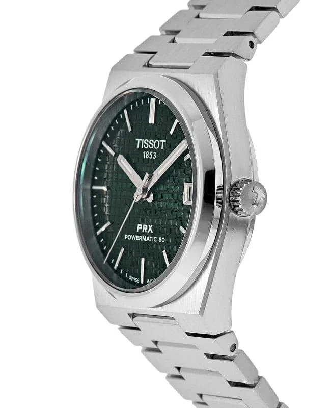 Tissot Tissot PRX Powermatic 80 35mm Automatic Green Dial Steel Unisex Watch T137.207.11.091.00 3