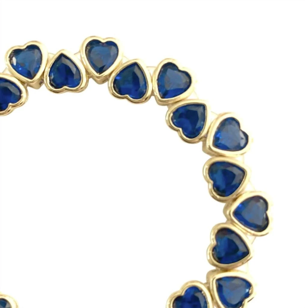 gemelli Women
s Heart Stretch Bracelet In Blue 2