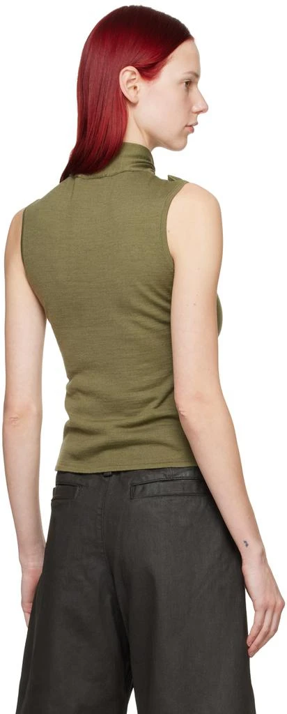 Lemaire Green Asymmetrical Cardigan 3