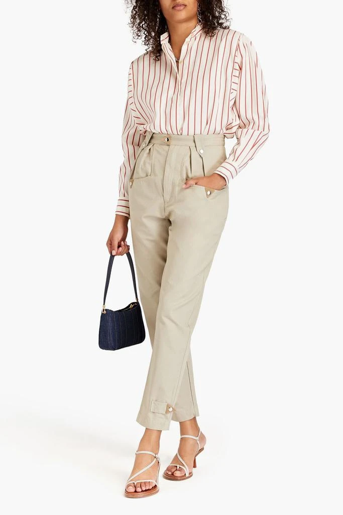 Isabel Marant Étoile Pulcie cotton-canvas tapered pants 2