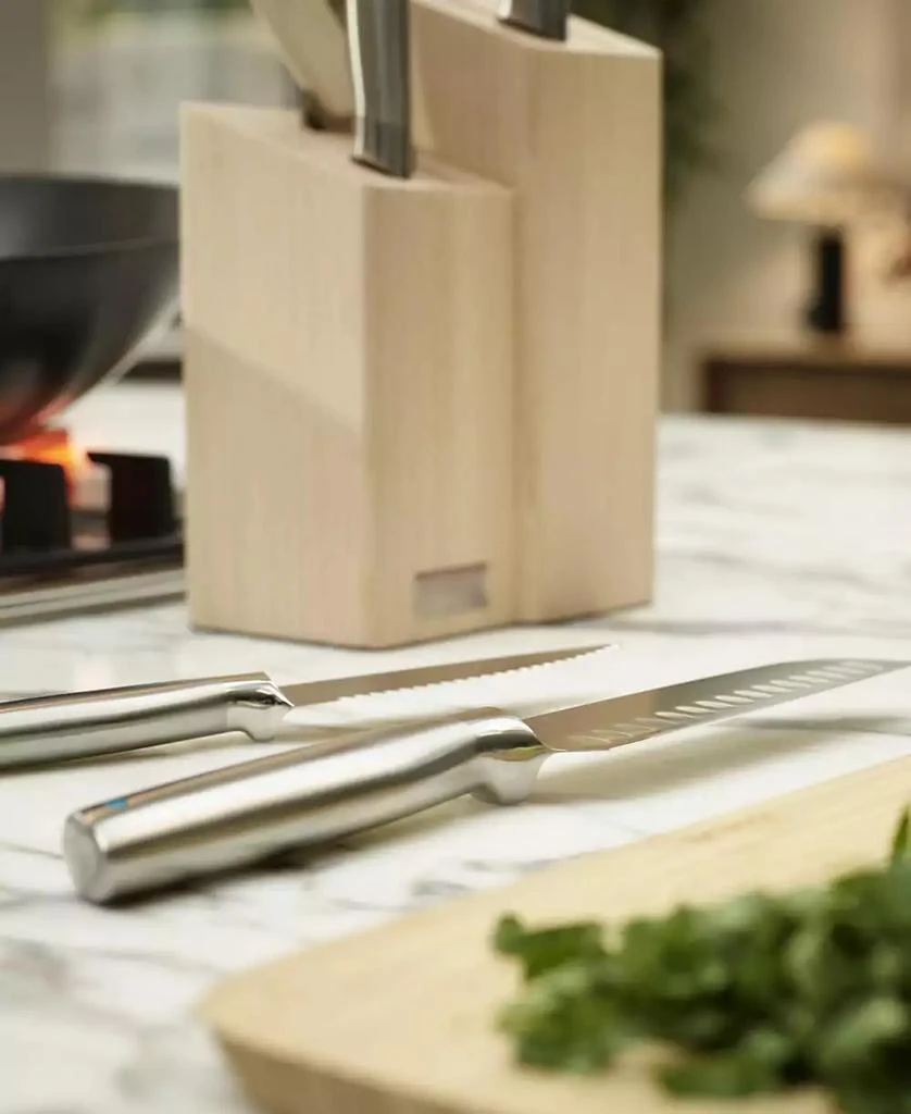 Joseph Joseph Elevate Fusion 5-Piece Knife, Cleaver and Scissor Set with Beechwood Block 6