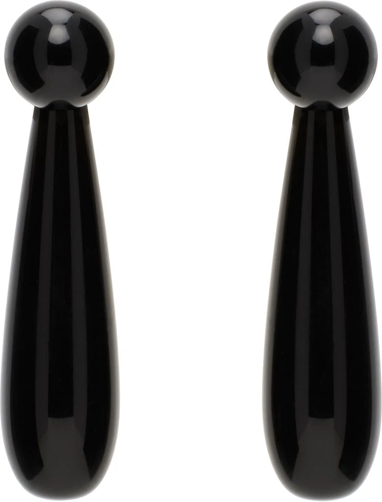 Sophie Buhai Black Small Angelika Earrings 1