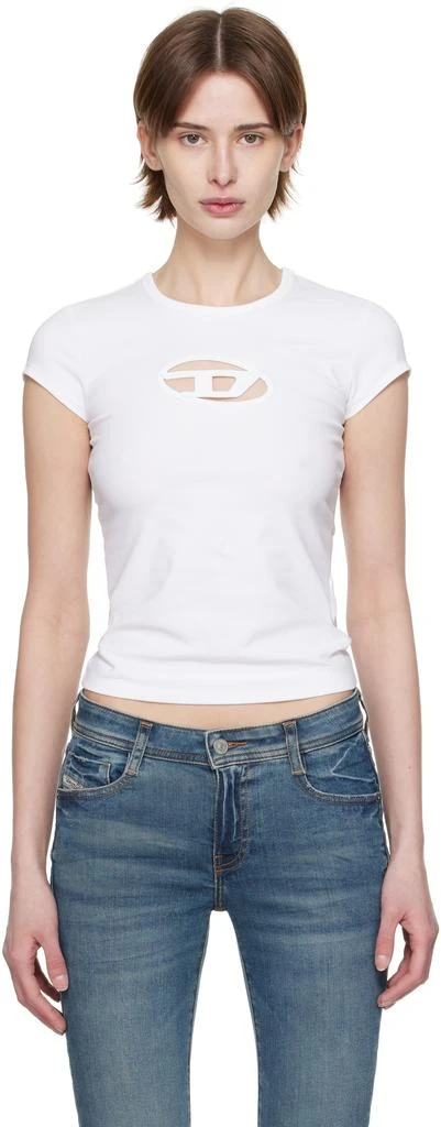 Diesel White T-Angie T-Shirt 1