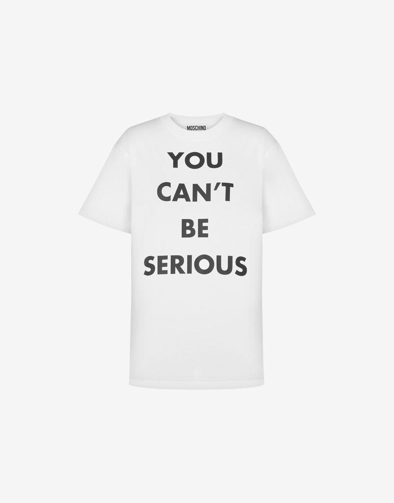 Moschino Organic Jersey T-shirt You Can't Be Serious