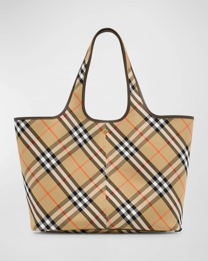 Burberry Medium East-West Check Tote Bag 1
