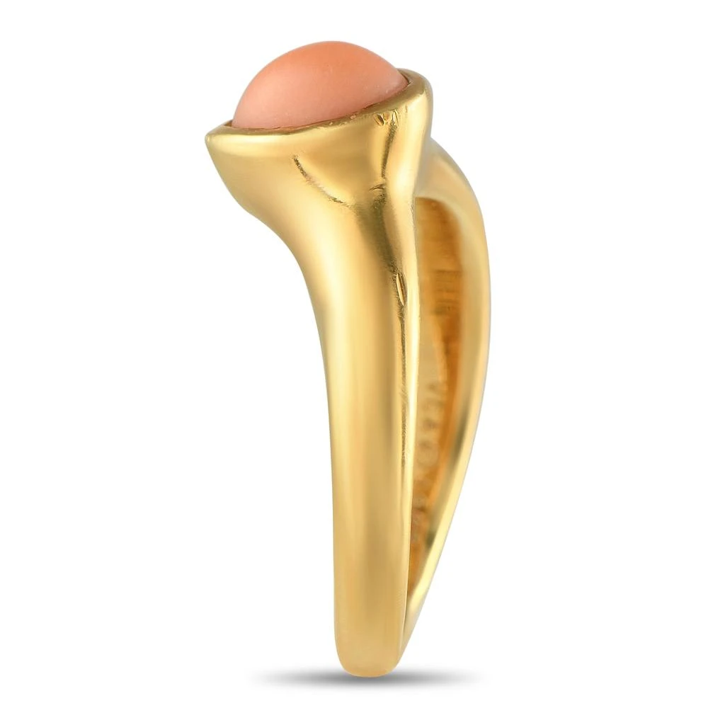 Van Cleef & Arpels 18K Yellow Gold Coral Ring VC27-052825 2