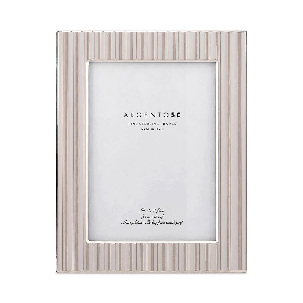 Argento SC Fluted Sterling Silver Picture Frame, 5" x 7" 1
