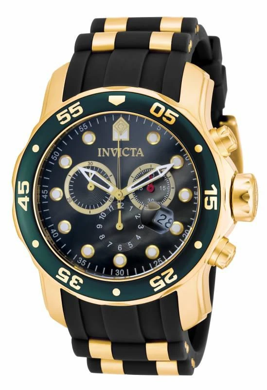 Invicta Invicta Men's Chronograph Watch - Pro Diver Green Dial Quartz Dive | 17886 1