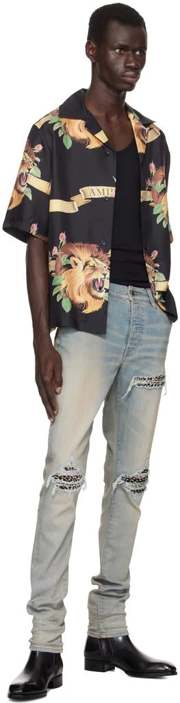 AMIRI Blue Leopard MX1 Jeans 4