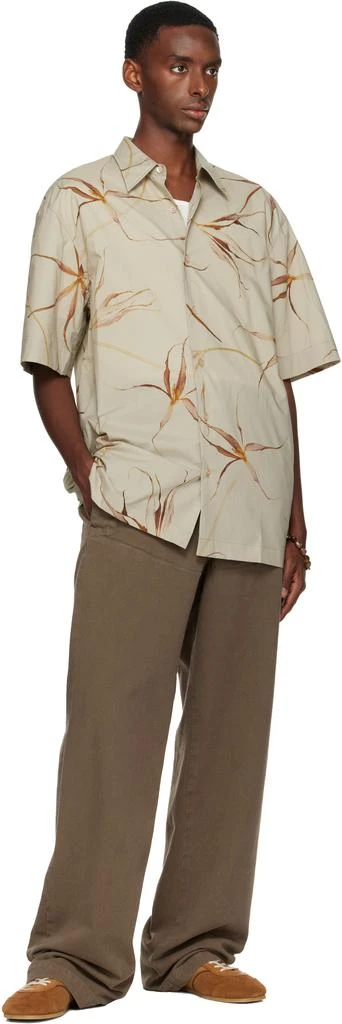 Dries Van Noten Beige Floral Shirt 4