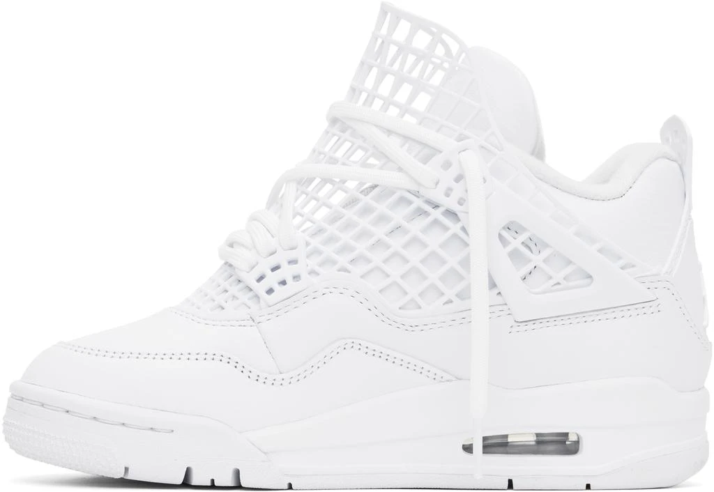 Jordan White Air Jordan 4 Net Sneakers 3