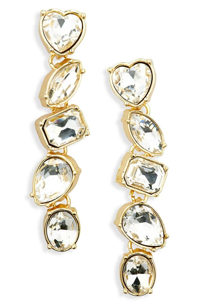 BAUBLEBAR Mixed Crystal Linear Drop Earrings