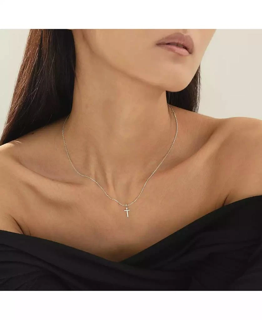 Bearfruit Jewelry 14k Gold Plated Marielle Mini Cross Necklace Holiday Gift Idea. 3