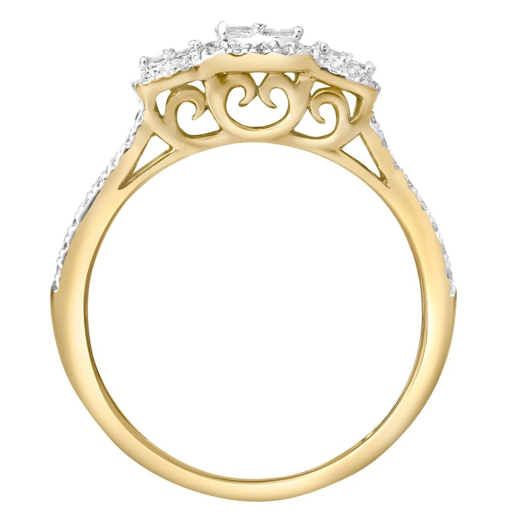 LuvMyJewelry Carrea Glow 0.55 Ct 10K Gold Diamond Ring 4