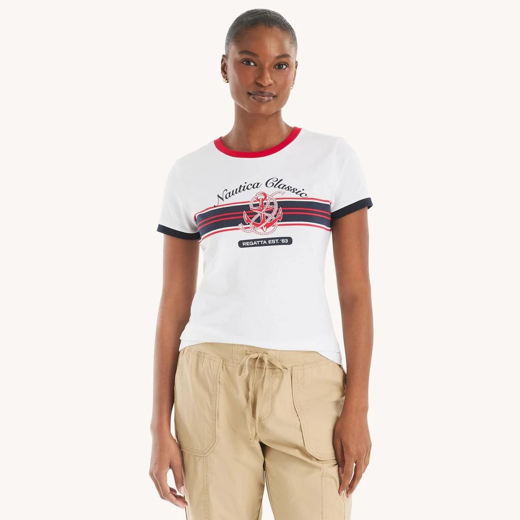Nautica Womens  Classics Graphic T-Shirt 1