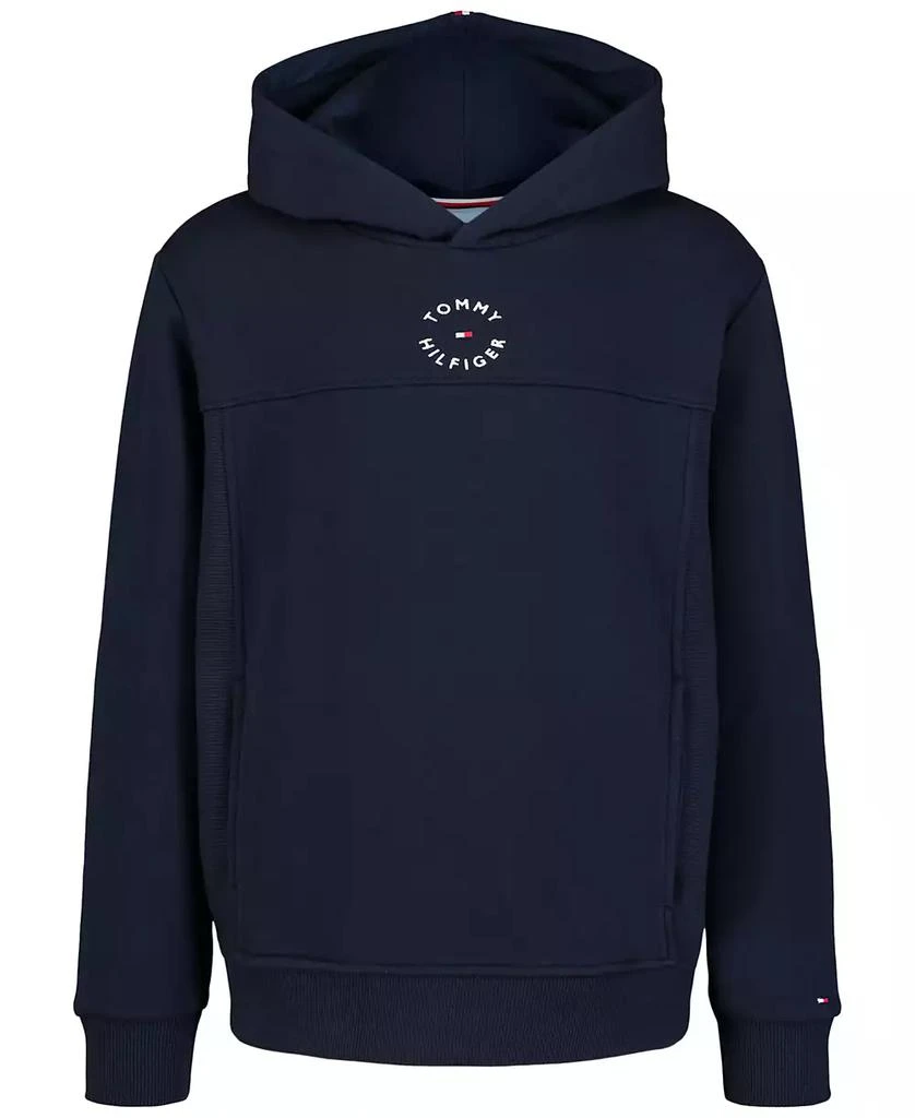 Tommy Hilfiger Toddler and Little Boys Essential Logo Embroidered Soft Fleece Hoodie