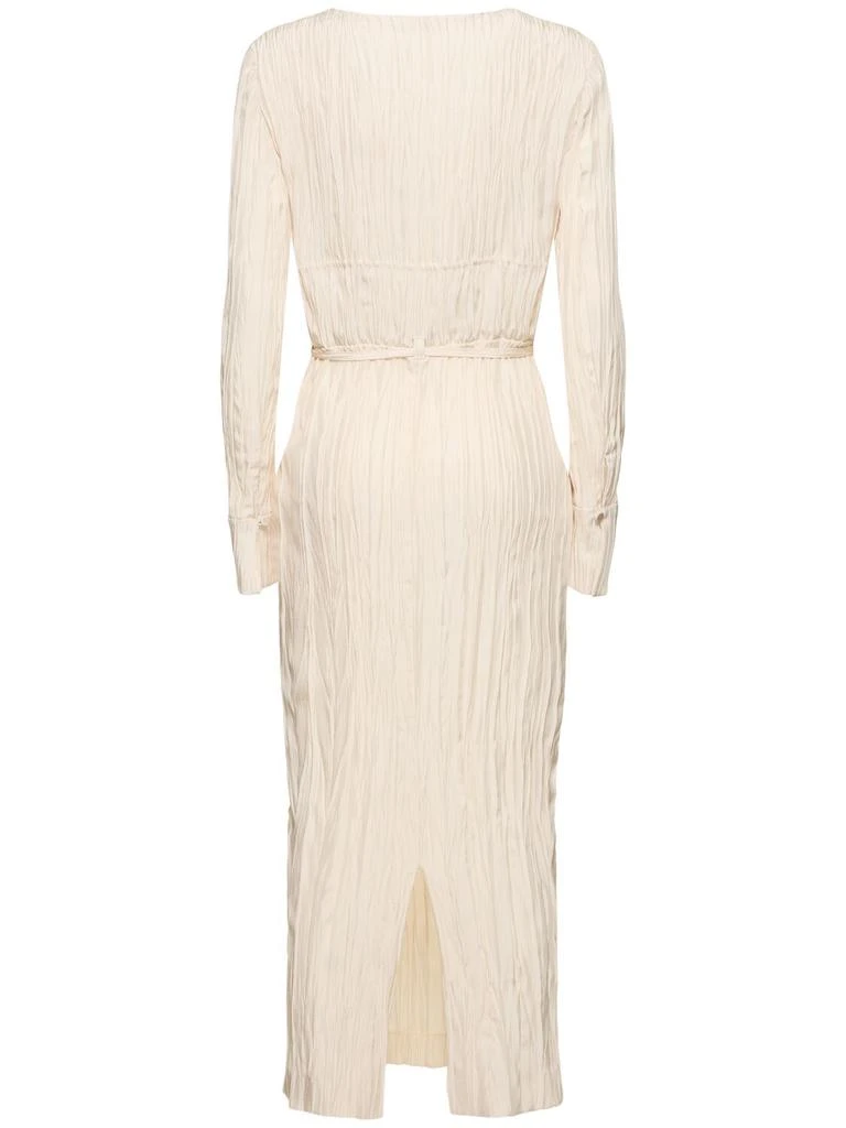 Altuzarra Carol Long Sleeve Satin Midi Dress 4