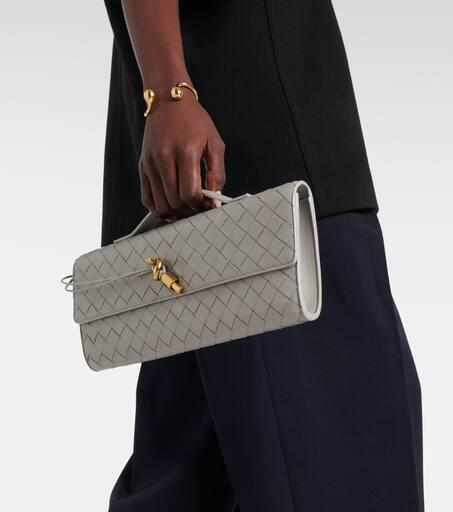 Bottega Veneta Andiamo Intrecciato leather clutch - Handbags