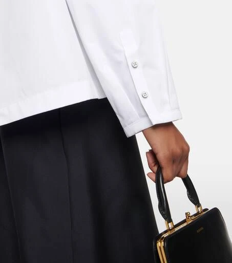 Jil Sander Cotton poplin pleated top 5
