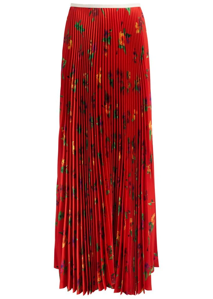 SS DALEY Kate pleated satin maxi skirt 1