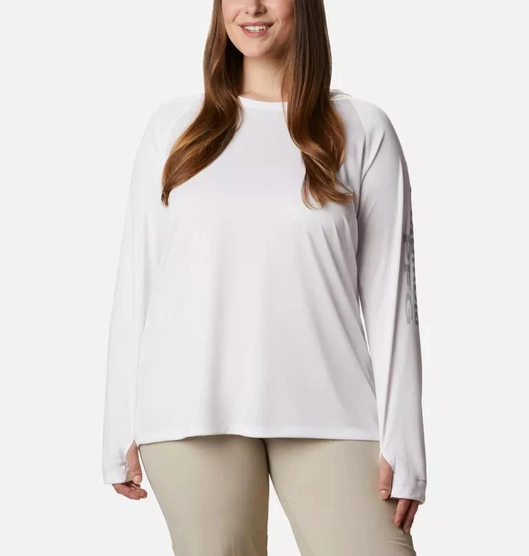 Columbia Columbia Women s PFG Tidal Tee  Hoodie - Plus Size- 1