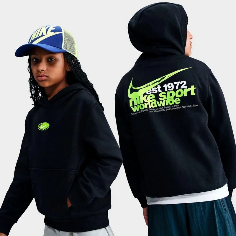 NIKE Big Kids
 Nike Sportswear Club Fleece 1972 Pullover Hoodie