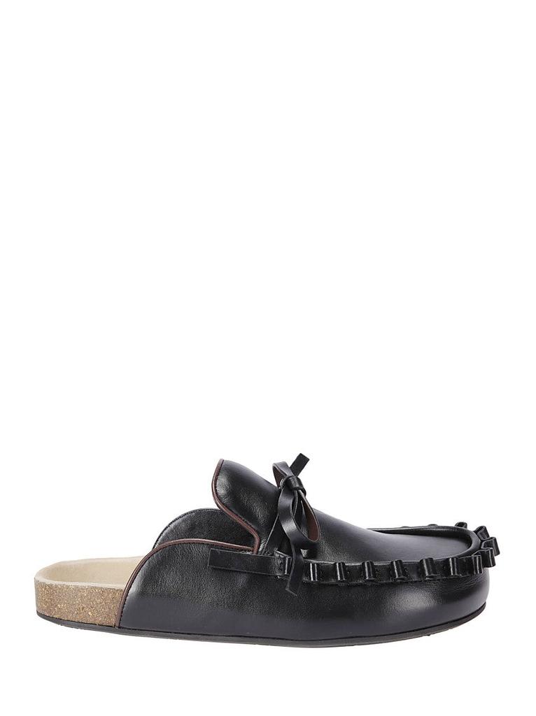 JW Anderson JW Anderson Beige Calf Suede Chain Mules