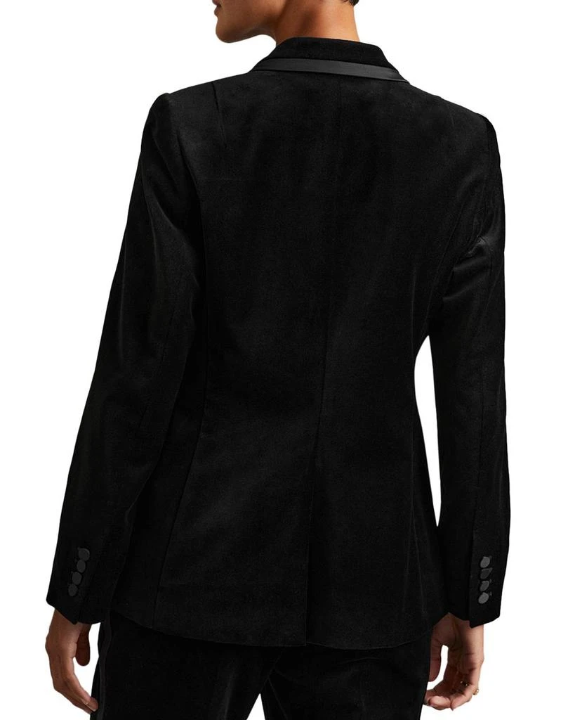 REISS Parisa Velvet Single Breasted Suit Blazer 3
