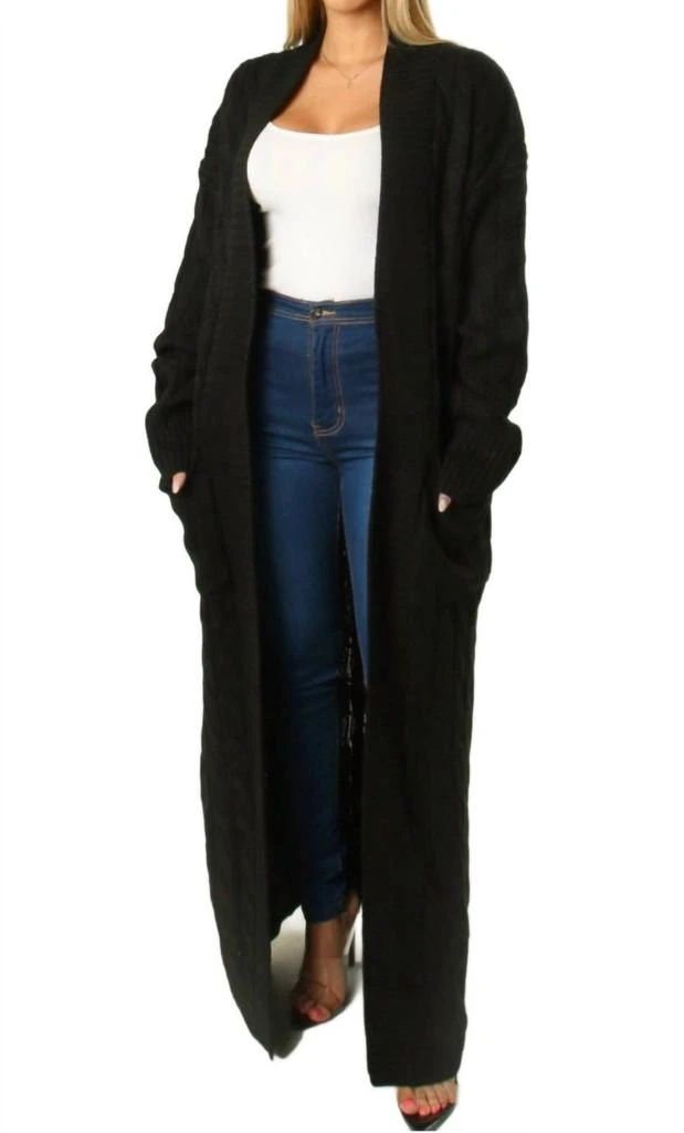 JBLA Ultimate Duster With Pockets In Black