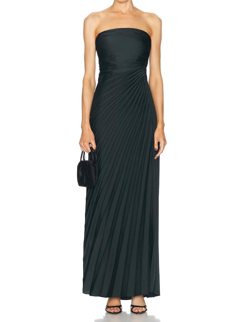 A.L.C. A.L.C. - Bianca Strapless Pleated Maxi Dress